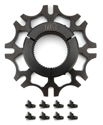 [TIP4025] Brake Rotor Hub Inboard Splined Black Aluminum