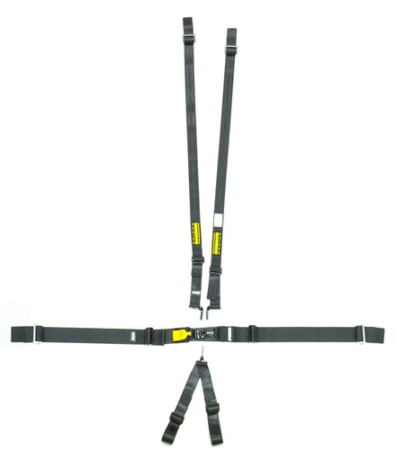 [SRBSR71760H] 6pt Harness System SFI LatchLink Black HANS