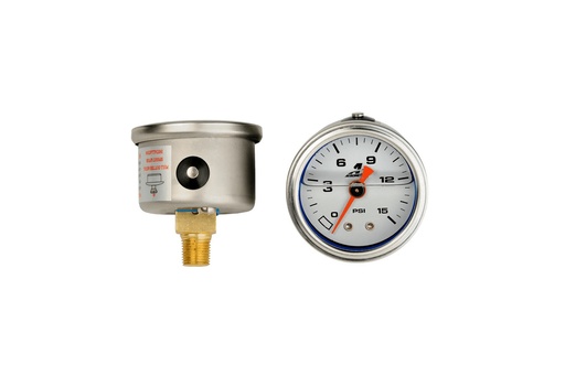 [AFS15632] Fuel Pressure Gauge - 1.5in 0-15psi