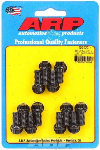 [ARP100-1201] Header Bolt Kit - 12pt. 3/8 x .750 UHL (12)