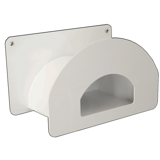 [HRPHRP6281-WHT] Air Hose Rack With Cubby White