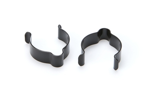 [TIP4531] Brake Line Clip 1.25in Stainless Steel Pair Blk